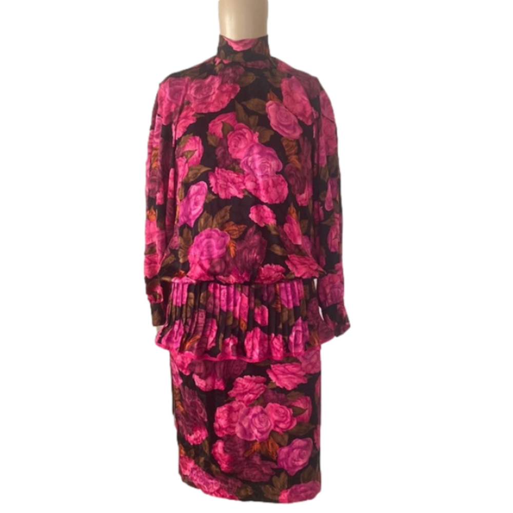 Julie Francis vintage silk dress